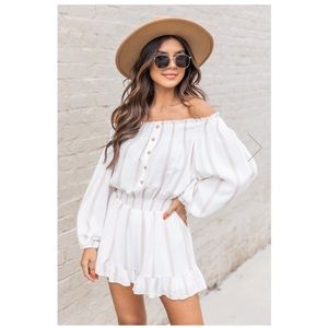 Pink Lily Small NWT Sophisticated Entrance Striped Romper